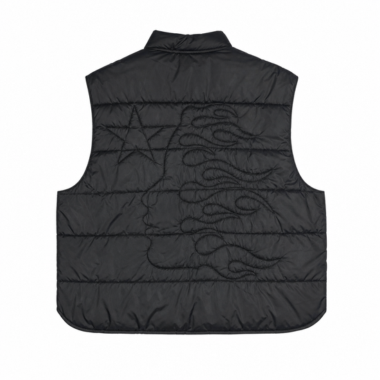 Puffer Sleeveless Black | Hellstar