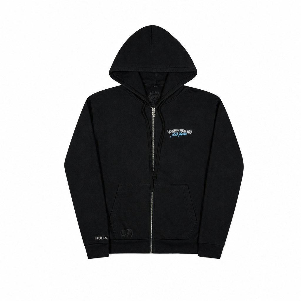 Zip Hoodie St. Barth Exclusive Black | Chrome Hearts, Hype clothes, view 2