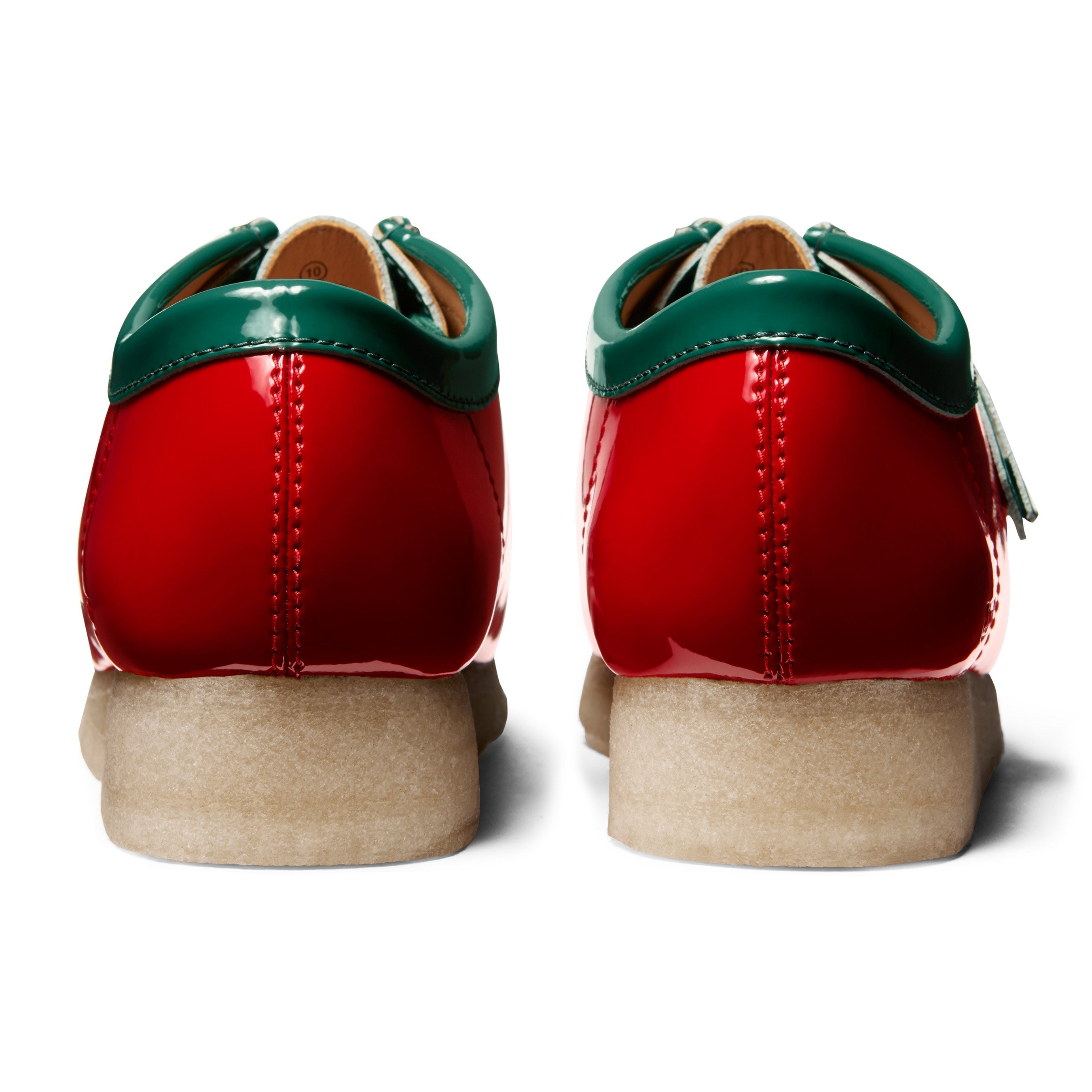 Low-top Patent Red | Supreme x Clarks Wallabee