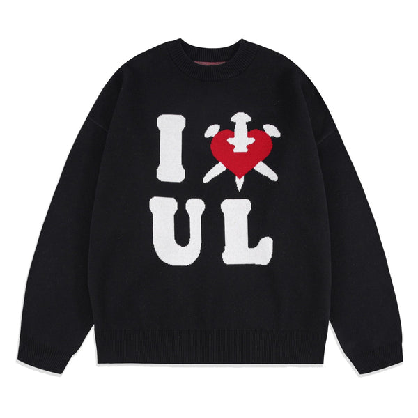 Knit UNKNOWN Black I <3 Ul