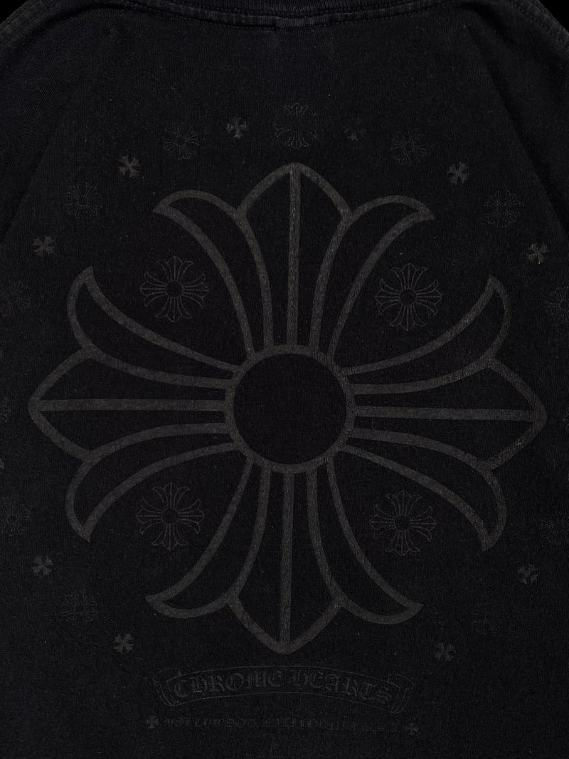 Chrome Hearts Black Tonal Cross Logo Tee Vintage