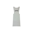 Tank Top White Scroll Neck Logo Rib  | Chrome Hearts