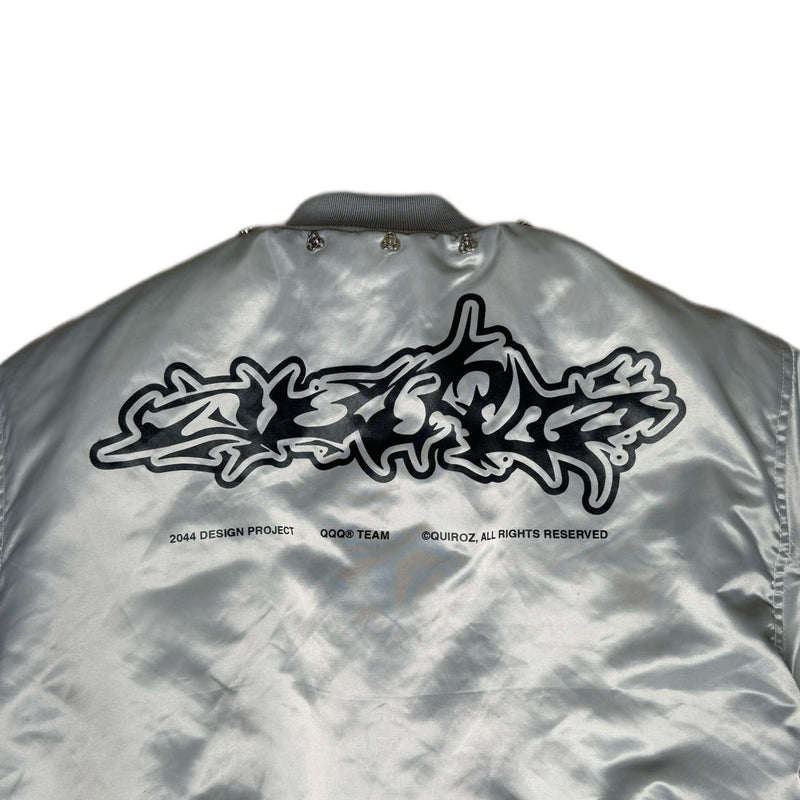 Bomber Jacket QUIROZ 2044® in Silver