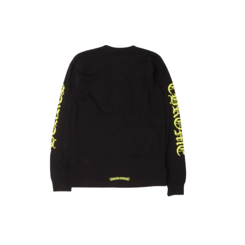 Longsleeve Neck Logo Yellow  | Chrome Hearts