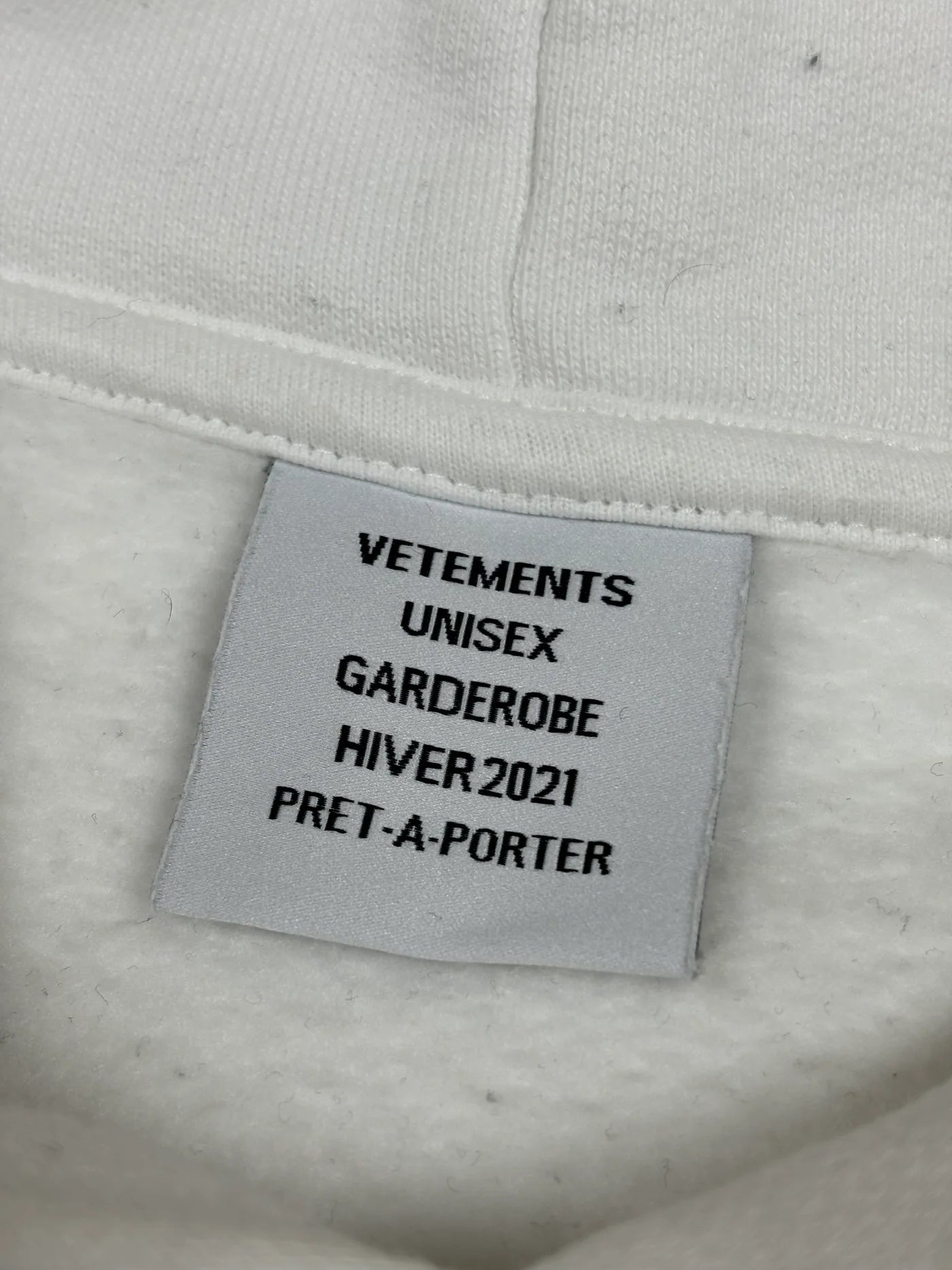 Hoodie White Unicorn Heartbreaker  | Vetements