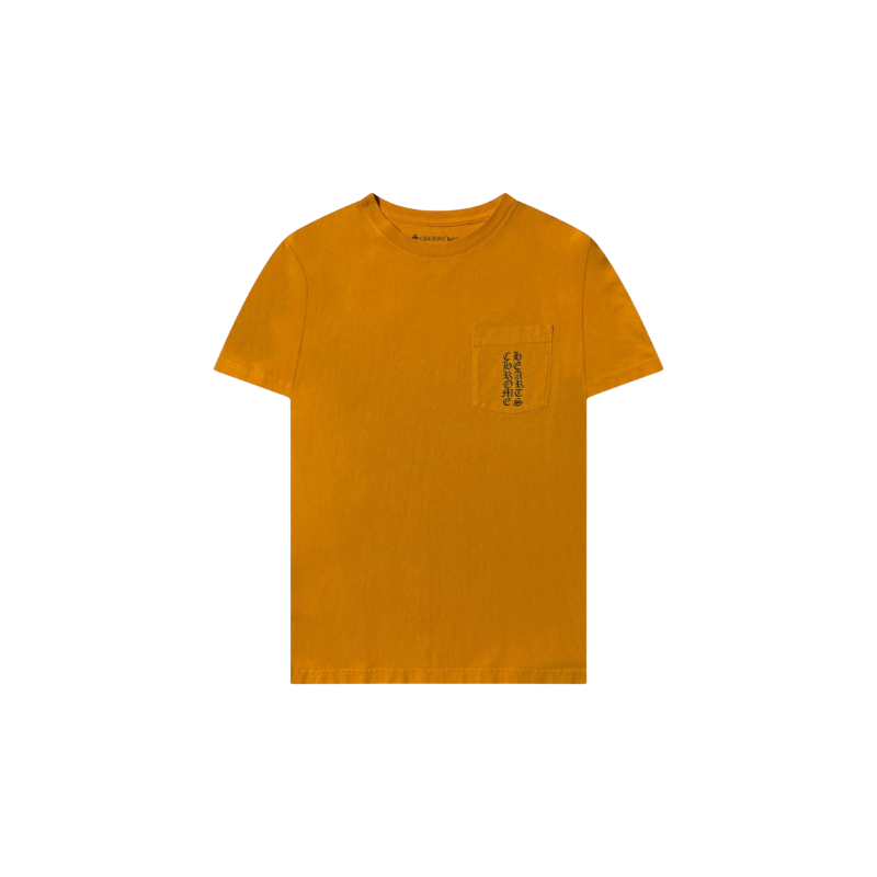 T-shirt Yellow Script Logo | Chrome Hearts