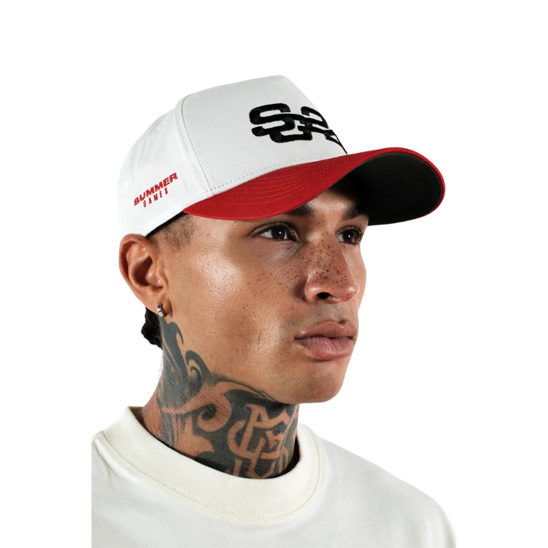 Cap White Red | SUMMER GAMES PRO