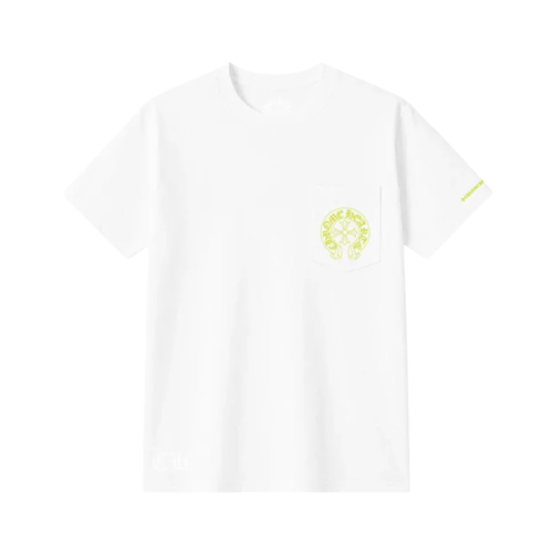 T-shirt White Horseshoe Neon | Chrome Hearts