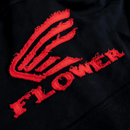 Sweat à capuche Motor Noir Rouge | Flower Instincts