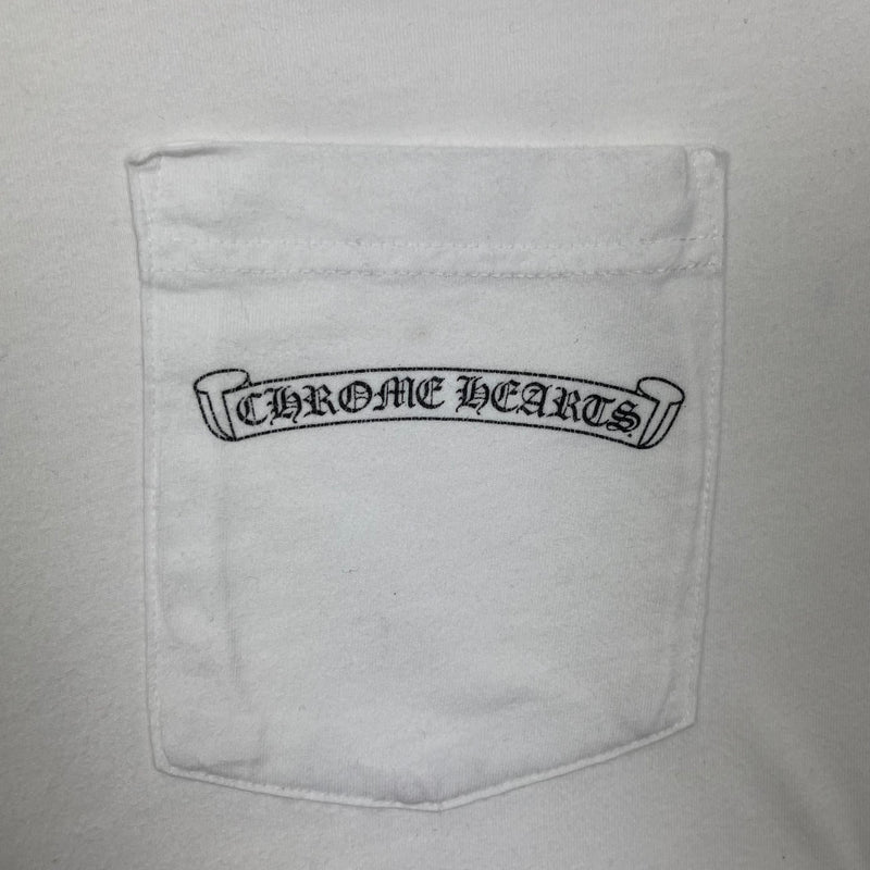 Chrome Hearts White Spellout Logo Tee  Vintage