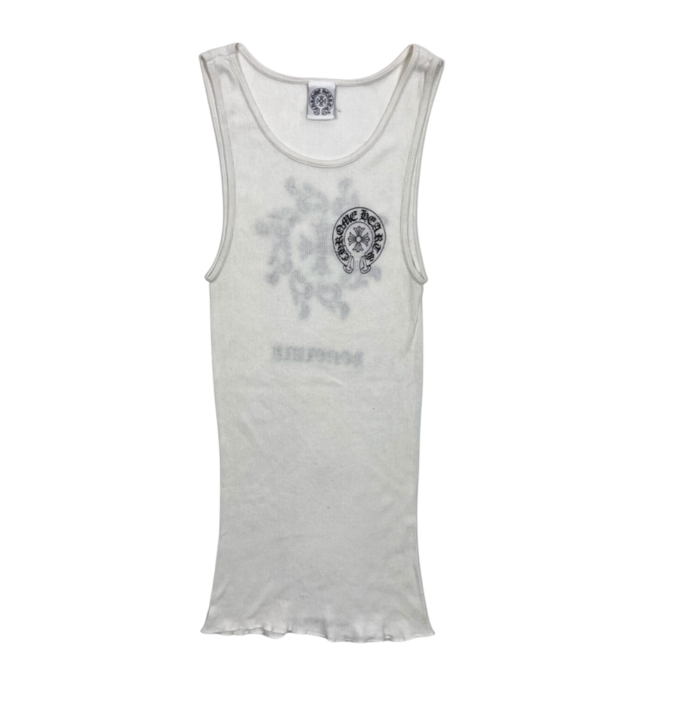 Chrome Hearts White Honolulu Tank Top