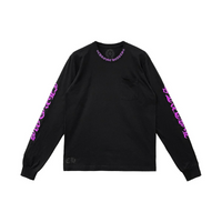 Longsleeve Black Purple Neck | Chrome Hearts