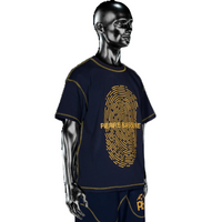 T-shirt Fingerprint Navy℗  | Pierre Bassene