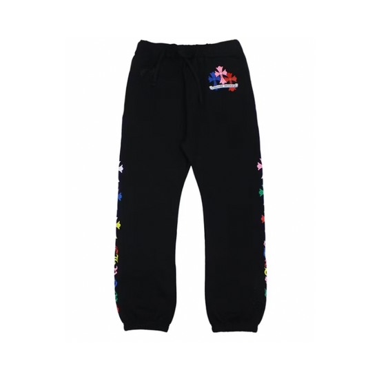 Joggers Multicolor Cross Black | Chrome Hearts