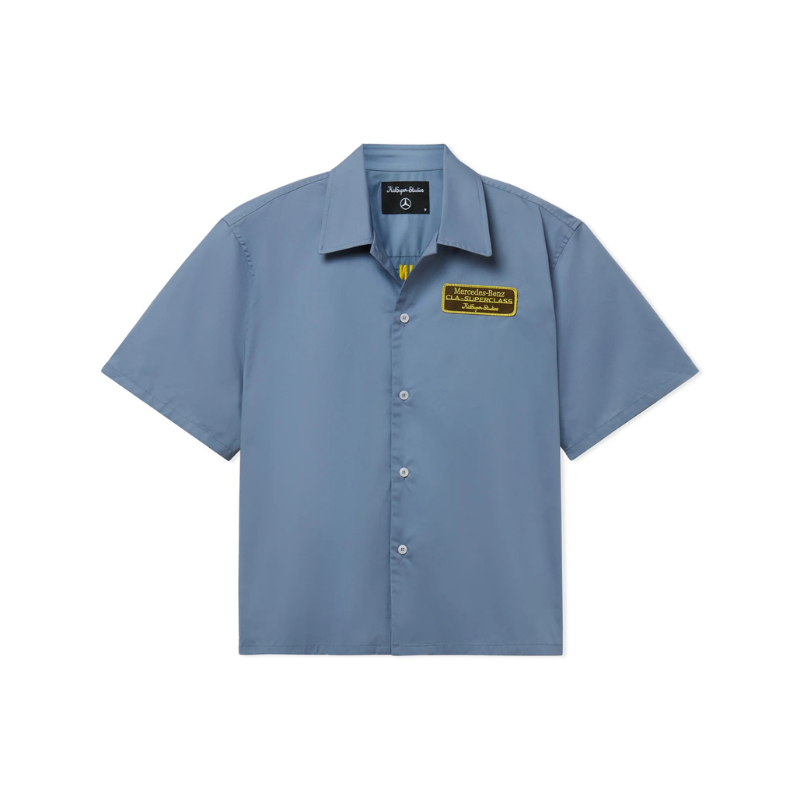 Shirt Cropped Work Blue | KidSuper x Mercedes Benz