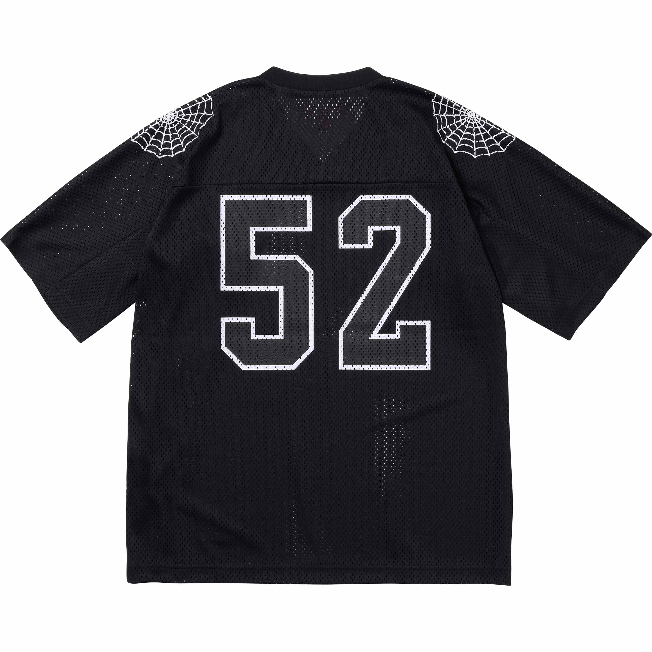 T-shirt Football Jersey Spiderweb Black | Supreme