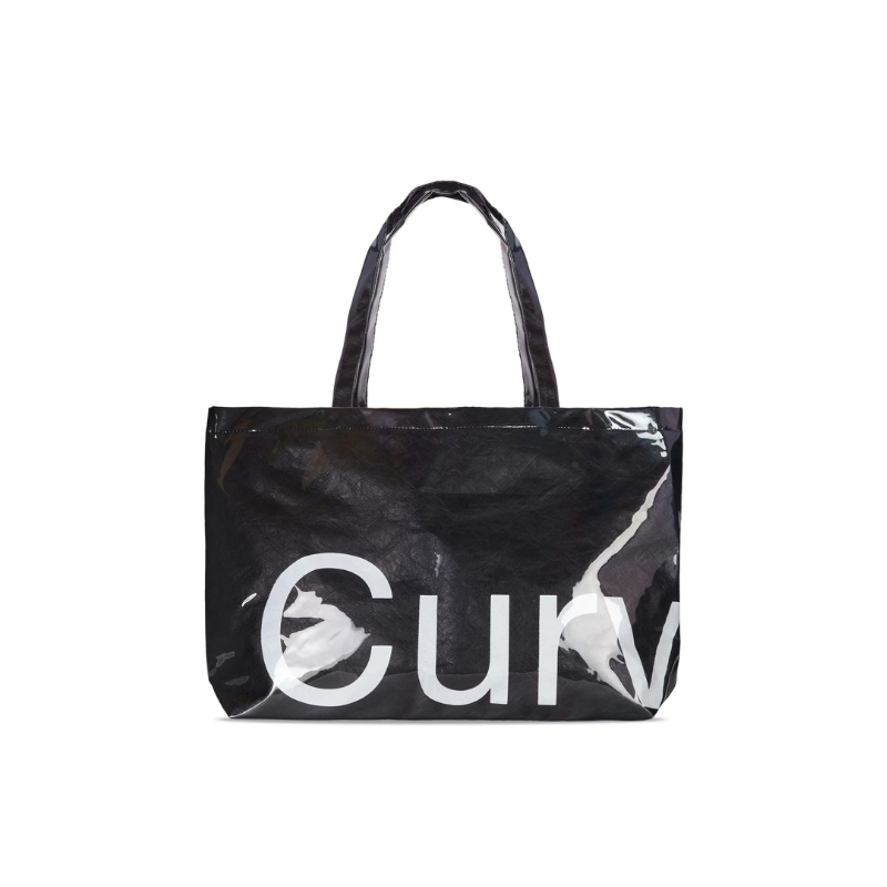 Goodies Large Black Curves Tyvek Tote | Curves