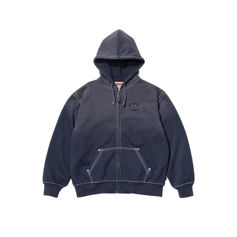 Zip Hoodie Navy | Supreme x True Religion