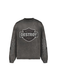 Longsleeve Destroy Grey | Lord Culture
