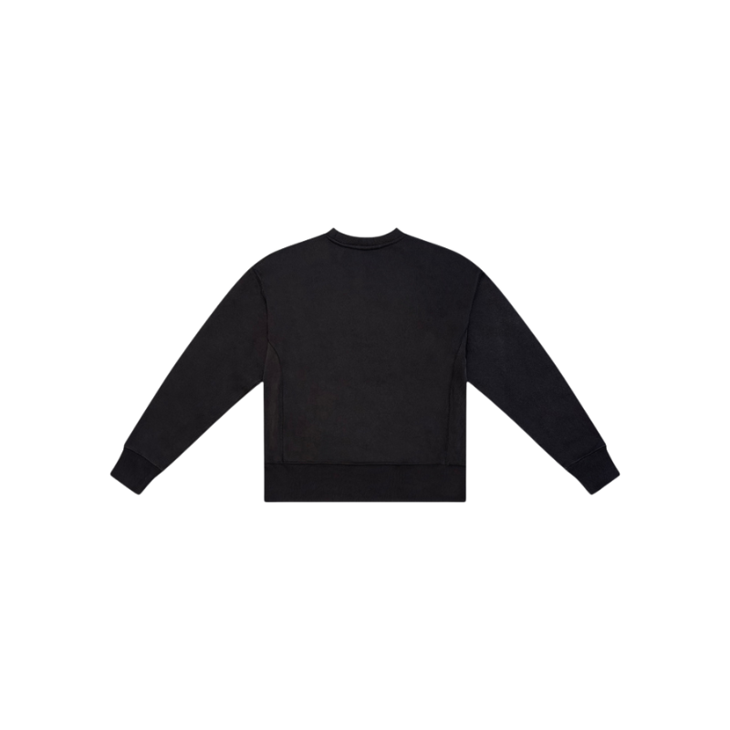 Crewneck Black Flower Logo | StudioPolyvalent