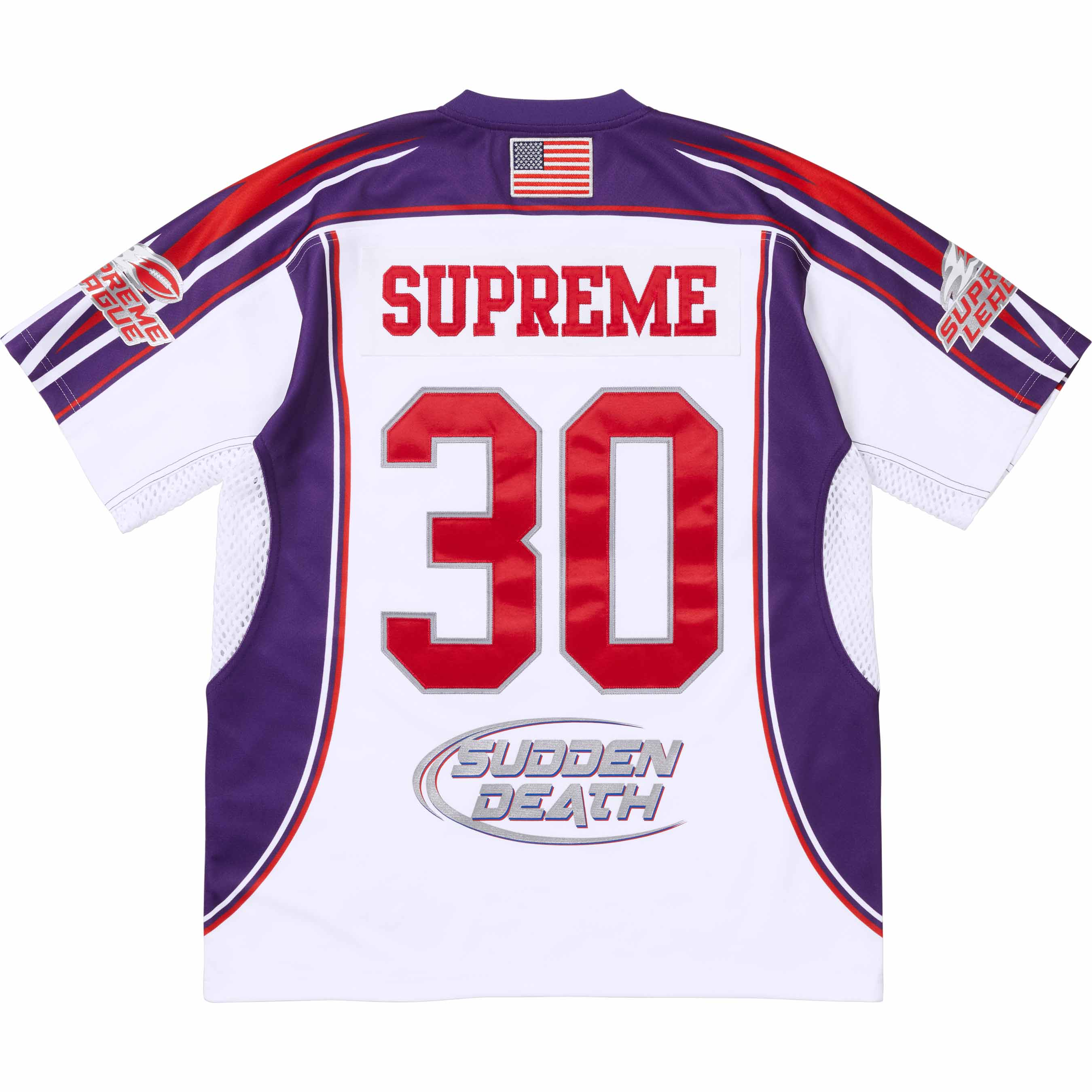 Supreme Sudden Death Football Jersey White