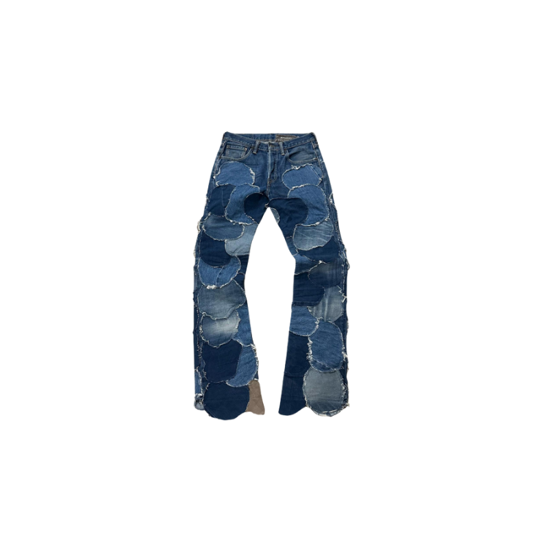 Jeans  Blue/Brown Fragmented | StudioPolyvalent