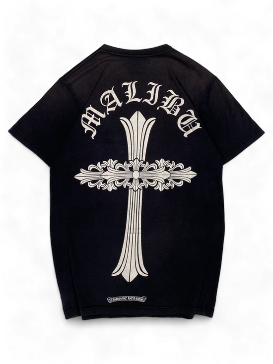T-shirt Black Malibu Cross Logo Tee Vintage | Chrome Hearts
