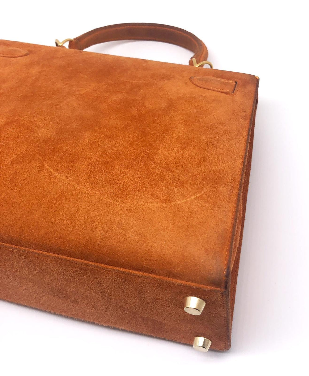 Sac a main HERMES Kelly 25 cm en veau Doblis