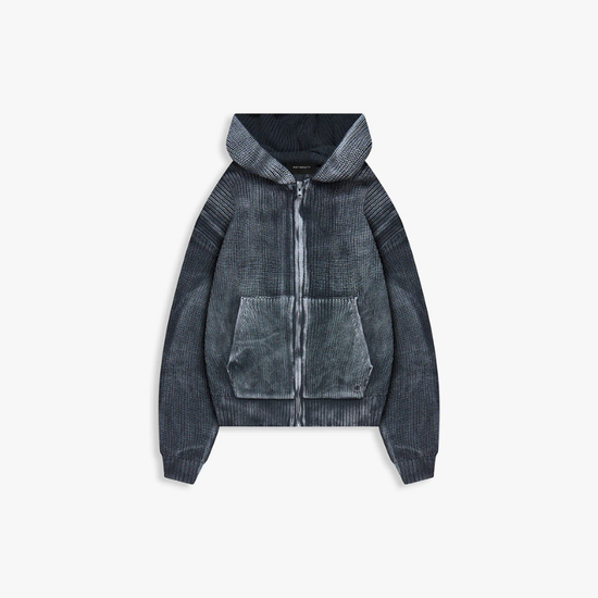 Zip Hoodie Acid Black | Reternity