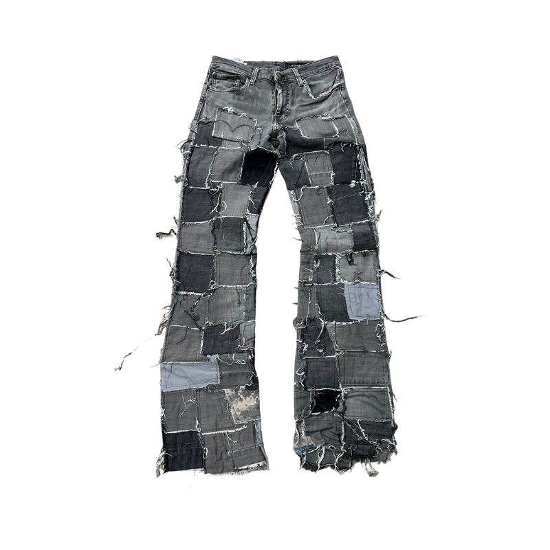 Jeans Grey/Camo Squared Patched  | StudioPolyvalent