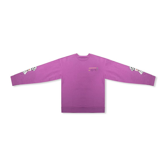Crewneck Matty Boy I Want More Not Less Purple | Chrome Hearts