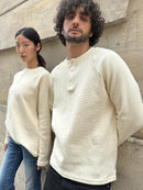 Longsleeve Thermal Flower Cream SS26 | Maison Guava — view 2