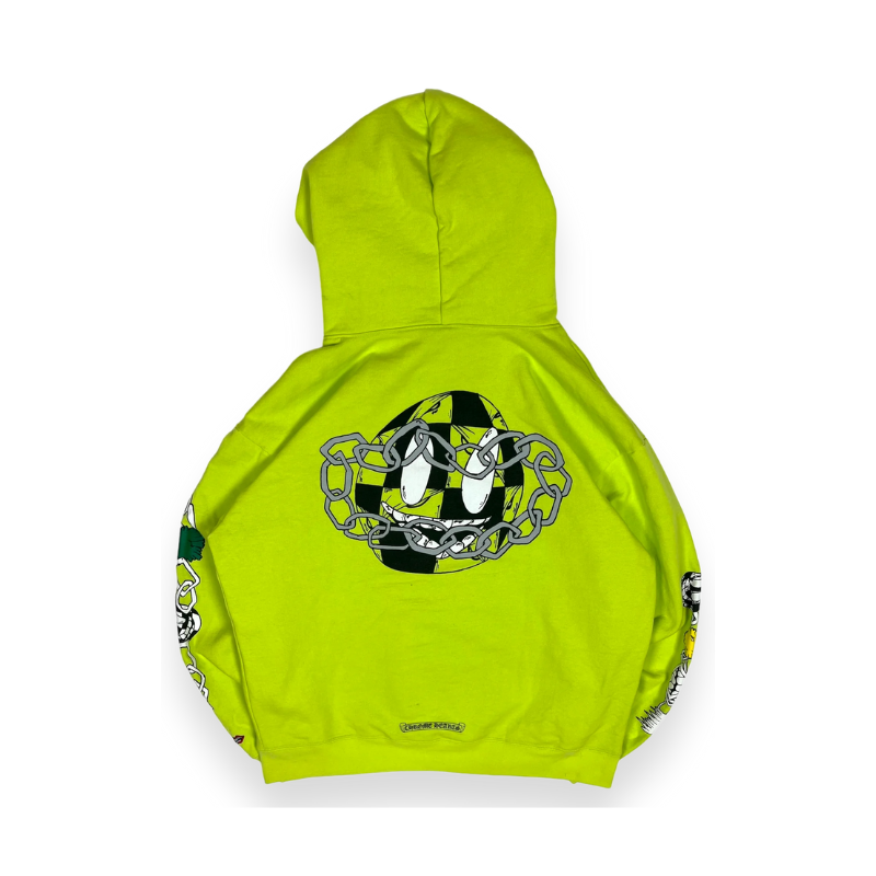 Chrome Hearts Matty Boy Lime Green Link Hoodie