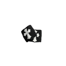 Collectible Wrist Band Black Cross Patch White | Chrome Hearts