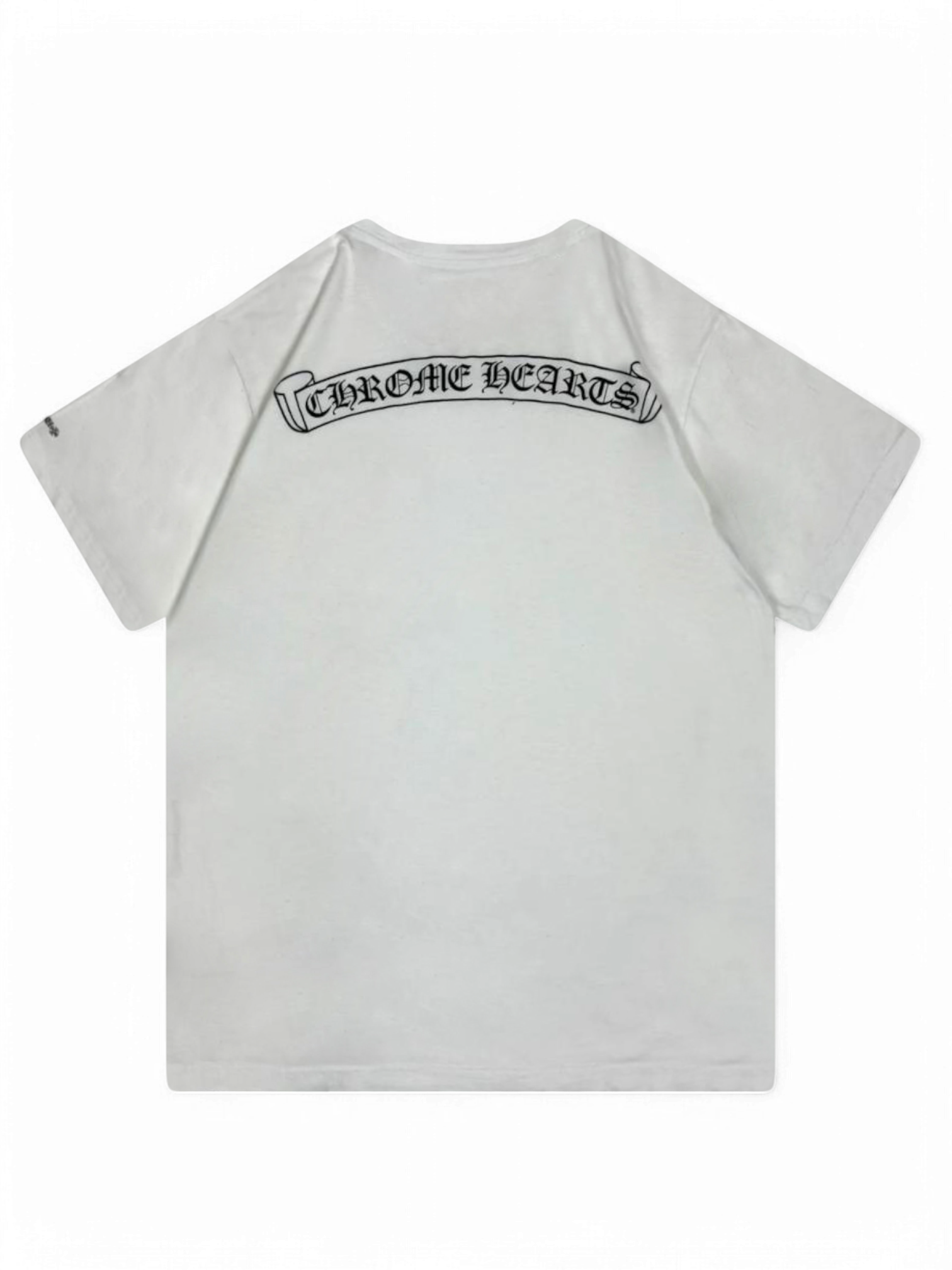 T-shirt White Spellout Logo Vintage | Chrome Hearts