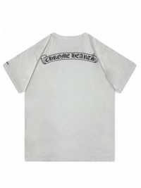 T-shirt White Spellout Logo Vintage | Chrome Hearts