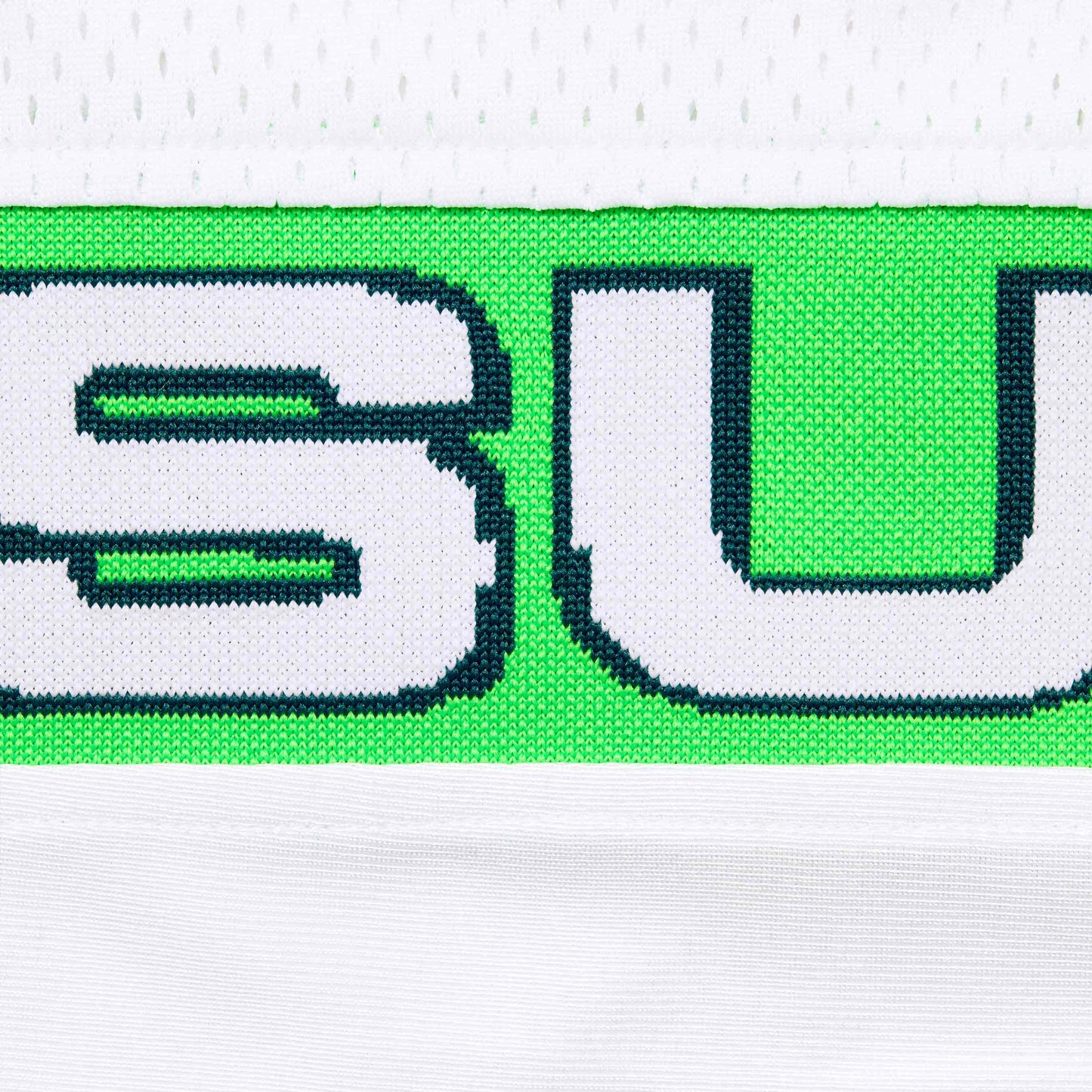 Jacquard Rib SUPREME Football Jersey White