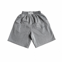 Shorts Double Stitched Stone Grey | Maison Guava