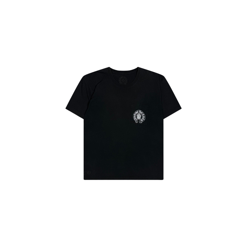 T-shirt Multi Colour Horseshoe Logo Black | Chrome Hearts