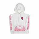 Hoodie Punk Munk Friends and Family Pink White | Chrome Hearts
