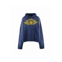 Sweat à capuche bleu marine/jaune | Saint Michael