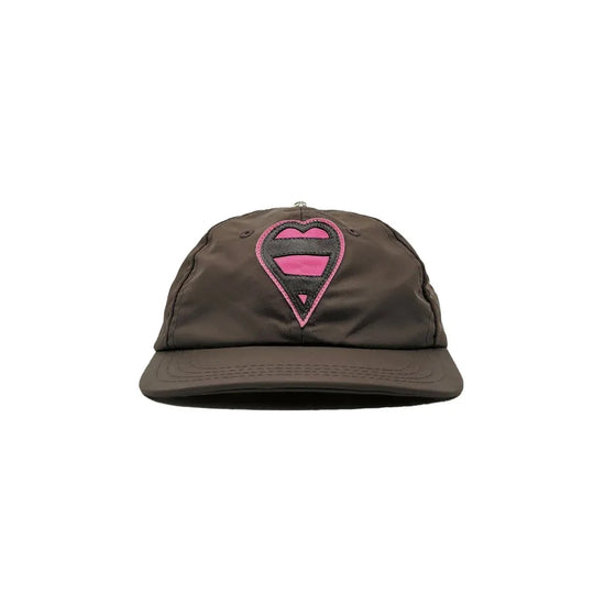 Cap Love Silver Button Brown  | Chrome Hearts