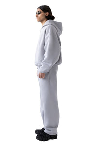 Zip Hoodie Stone Grey | Perplex