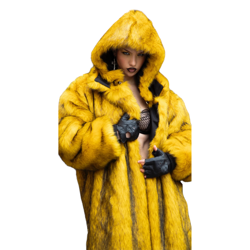 Faux Fur Jacket Beautiful Bipolar Disorder | Rashhiid