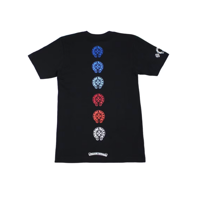 T-shirt Black 'Multi Horseshoe' | Chrome Hearts