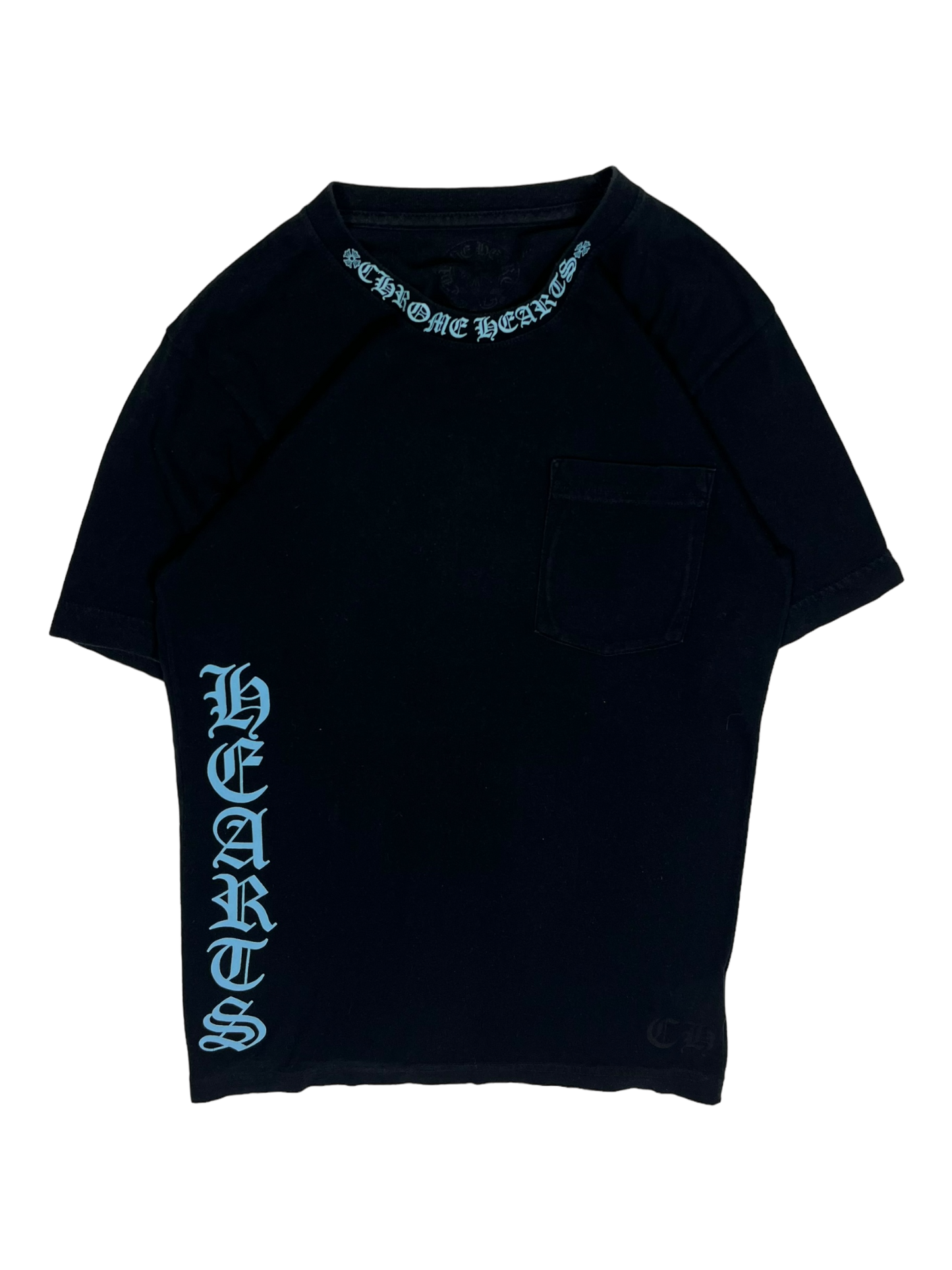 Chrome Hearts Black Blue Old English Tee