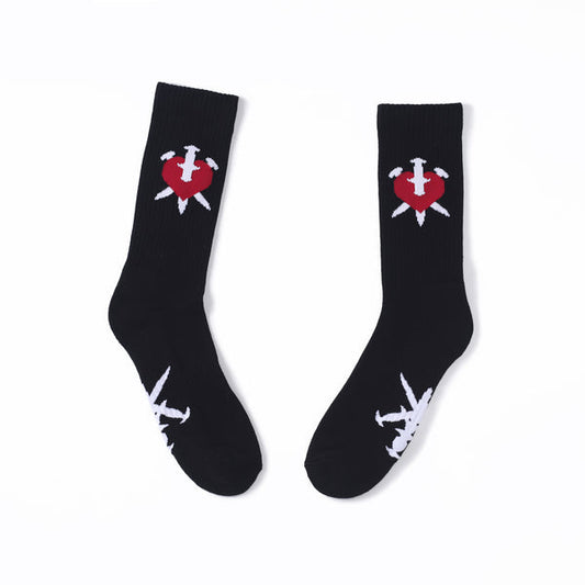 Socks UNKNOWN Black Dagger Hearts