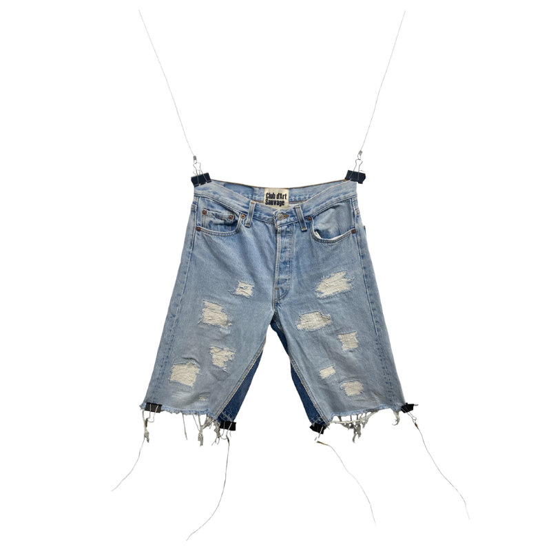 Short CLUB D'ART SAUVAGE Levi's light blue