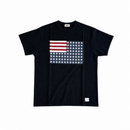 T-shirt USA Reversed Flag Black | Marmo