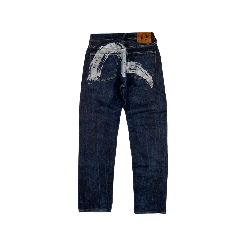 Evisu Big Seagull Logo Navy Jeans